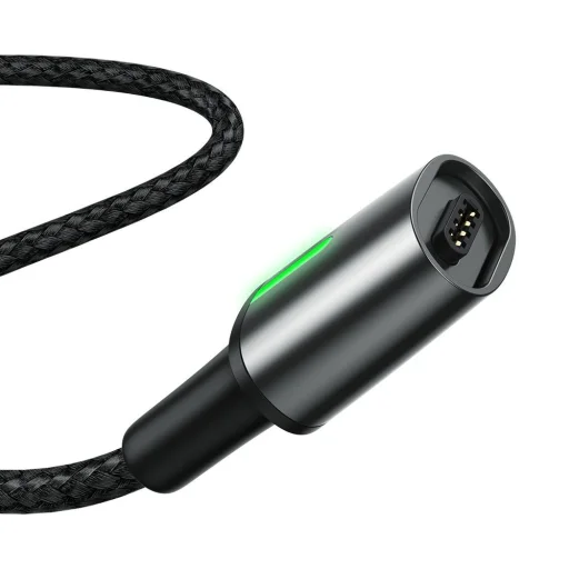 Baseus Zinc mágneses kábel USB+ Csatlakozóvég szett 3A 1m fekete - 6