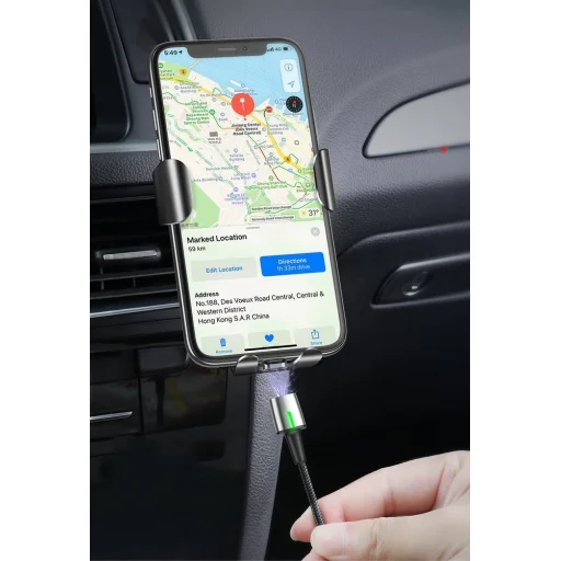 Baseus Zinc mágneses kábel USB+ Csatlakozóvég szett 3A 1m fekete - 12