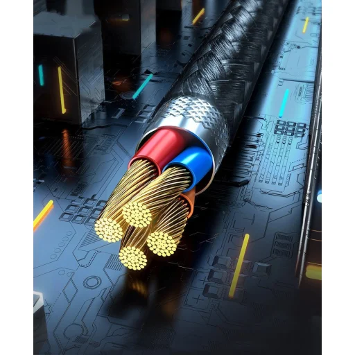 Baseus Zinc mágneses kábel USB+ Csatlakozóvég szett 3A 1m fekete - 15