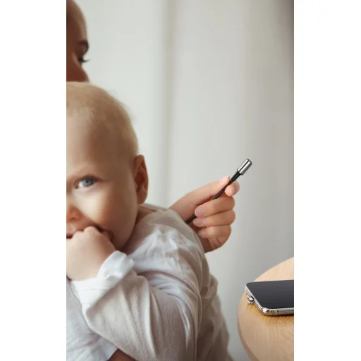 Baseus Zinc mágneses kábel USB+ Csatlakozóvég szett 3A 1m fekete - 19