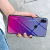 Gradient 9H üveghátlapú tok szilikon kerettel Xiaomi Redmi Note 7 pink - 5
