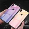 Gradient 9H üveghátlapú tok szilikon kerettel Xiaomi Redmi Note 7 pink - 2