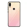 Gradient 9H üveghátlapú tok szilikon kerettel Xiaomi Redmi Note 7 pink