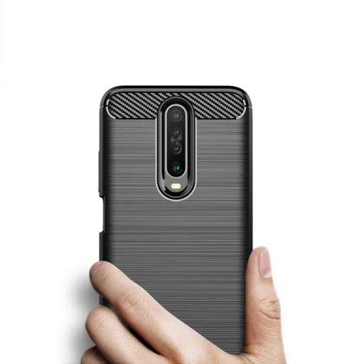 Carbon mintájú TPU tok Xiaomi Redmi K30 fekete - 7