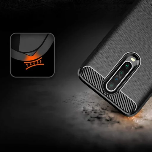 Carbon mintájú TPU tok Xiaomi Redmi K30 fekete - 2