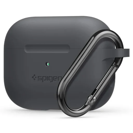 Spigen Silicone Fit Airpods Pro 1/2 tok faszén színben - 1