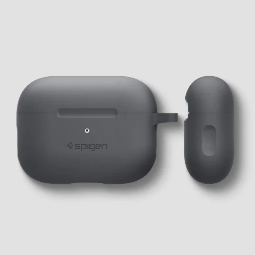 Spigen Silicone Fit Airpods Pro 1/2 tok faszén színben - 6