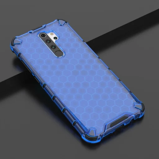 Honeycomb armor TPU tok Xiaomi Redmi Note 8 Pro kék - 2