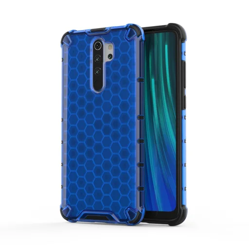 Honeycomb armor TPU tok Xiaomi Redmi Note 8 Pro kék - 1