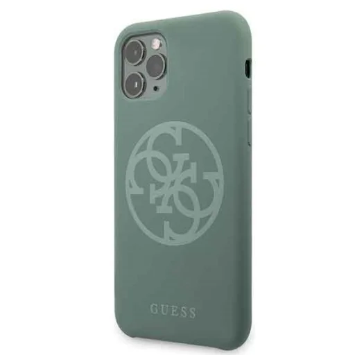 Guess Silicone 4G Tone On Tone iPhone 11 Pro tok khaki színben - 7