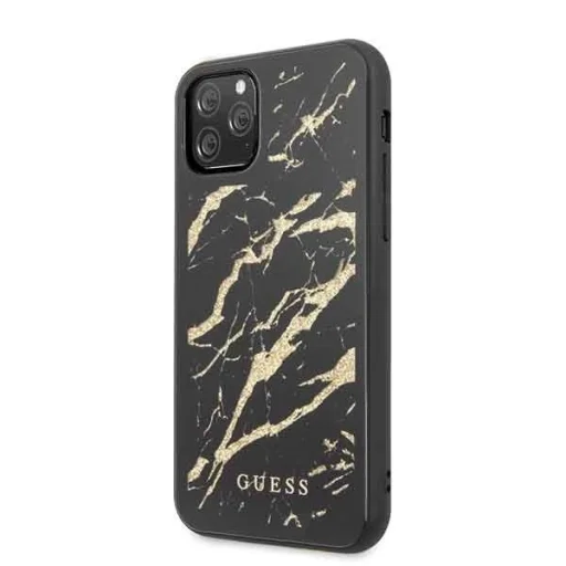 Guess Glitter Marble Glass iPhone 11 Pro tok fekete - 7