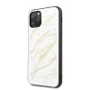 Guess Glitter Marble Glass iPhone 11 Pro tok fehér (GUHCN58MGGWH) thumbnail