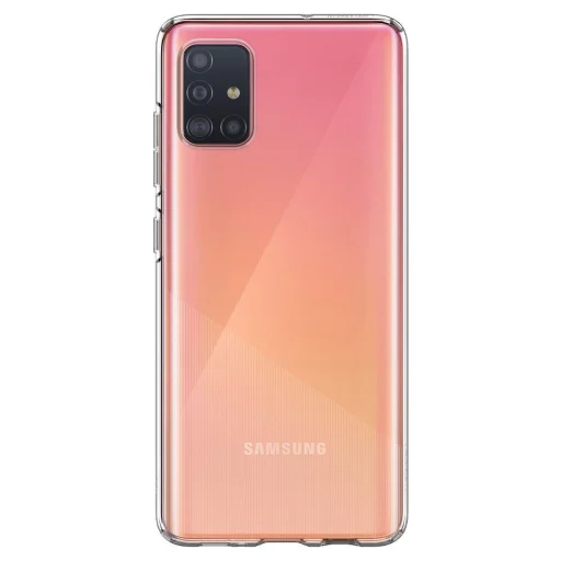 Samsung A71 Spigen Liquid Crystal flexibilis TPU gél tok Crystal Clear - 4