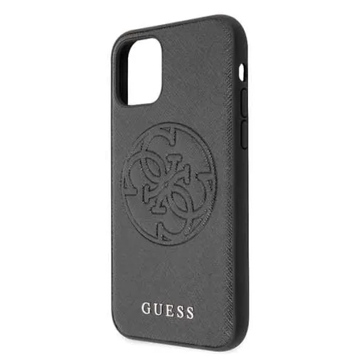 Guess Saffiano 4G Circle Logo iPhone 11 Pro tok fekete (GUHCN58RSSASBK) - 6