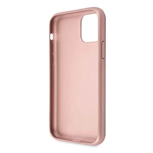 iPhone 11 Pro Guess Saffiano GUHCN58RSSASRG 4G Circle Logo tok rózsaszín - 5