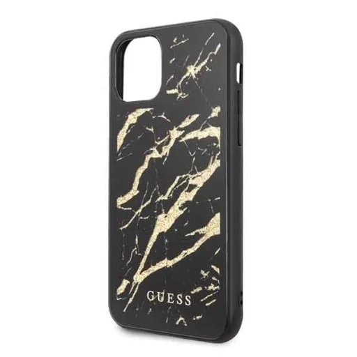 Guess Glitter Marble Glass iPhone 11 tok fekete (GUHCN61MGGBK) - 6