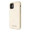 Guess Saffiano 4G Circle Logo iPhone 11 tok arany thumbnail