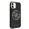 Guess Saffiano 4G Circle Logo iPhone 11 tok fekete flitteres mintával (GUHCN61TPUBKGLG) thumbnail
