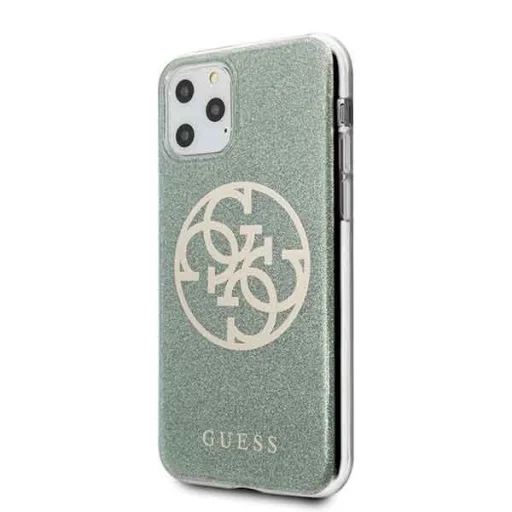 Guess Saffiano 4G Circle Logo iPhone 11 Pro tok flitteres keki - 2