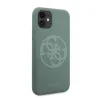 Guess Saffiano szilikon 4G Circle Logo iPhone 11 tok keki (GUHCN61LS4GKA) thumbnail