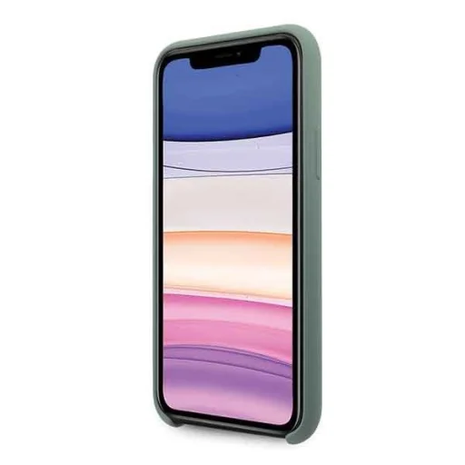 Guess Saffiano szilikon 4G Circle Logo iPhone 11 tok keki (GUHCN61LS4GKA) - 6