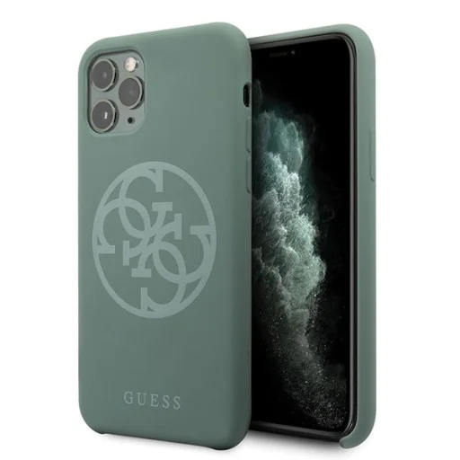 Guess Saffiano szilikon 4G Circle Logo iPhone 11 Pro Max tok keki - 1