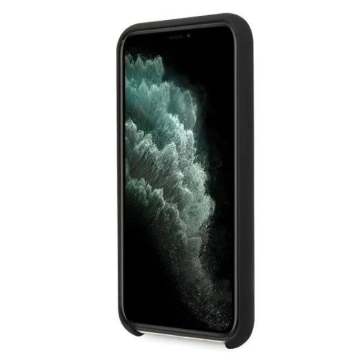 Guess Vintage szilikon iPhone 11 Pro Max tok fekete/arany (GUHCN65LSLMGBK) - 6