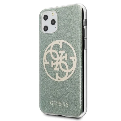 Guess Saffiano 4G Circle Logo iPhone 11 Pro MAX tok flitteres keki (GUHCN65PCUGLKA) - 2