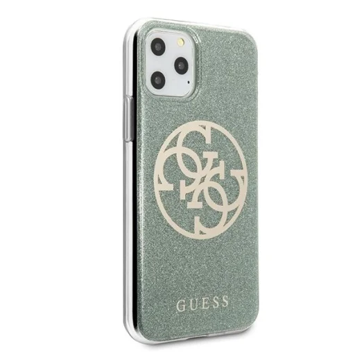 Guess Saffiano 4G Circle Logo iPhone 11 Pro MAX tok flitteres keki (GUHCN65PCUGLKA) - 4