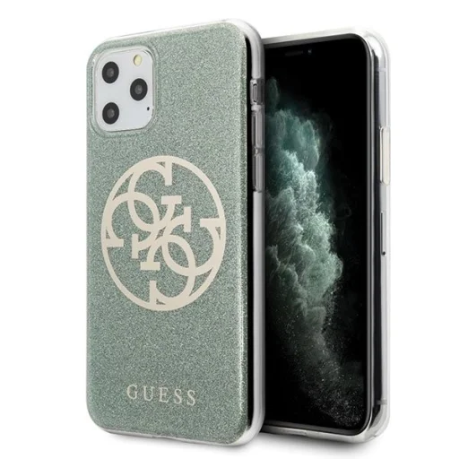 Guess Saffiano 4G Circle Logo iPhone 11 Pro MAX tok flitteres keki (GUHCN65PCUGLKA) - 1