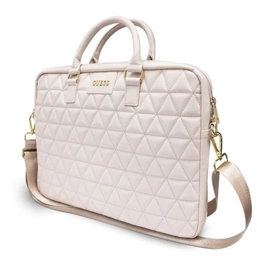 Guess Torba 15' Quilted laptop táska light pink, notebook táska (GUCB15QLPK) - 2