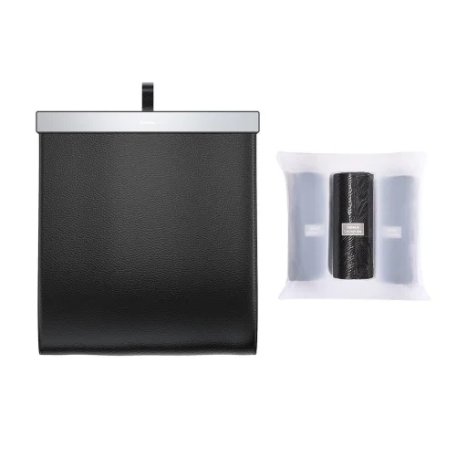 Baseus Háttámlára rögzíthető autós szemeteszsák fekete, szemetes - 2