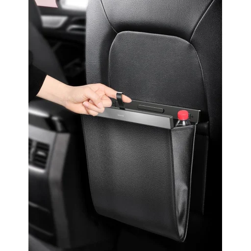 Baseus Háttámlára rögzíthető autós szemeteszsák fekete, szemetes - 10