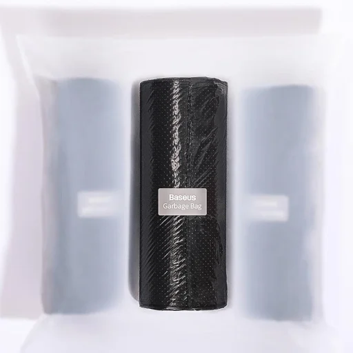 Baseus Háttámlára rögzíthető autós szemeteszsák fekete, szemetes - 18