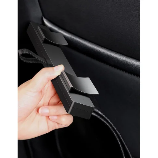 Baseus Háttámlára rögzíthető autós szemeteszsák fekete, szemetes - 20