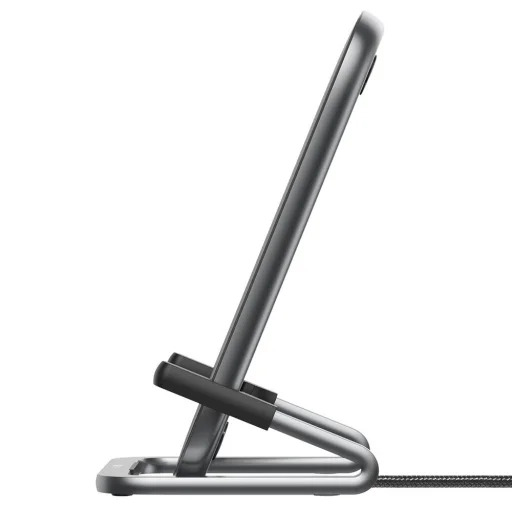 Baseus Cobble Qi vezeték nélküli gyorstöltő 15W és tartó állvány fekete (WXPG-01) - 4