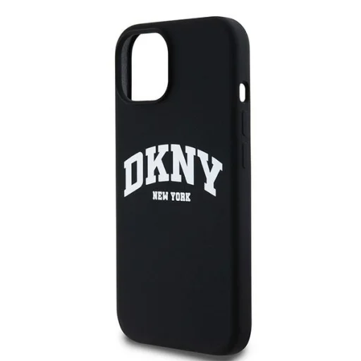 Original Case DKNY keménytok Liquid Silicone Fehér Nyomtatott Logó MagSafe DKHMP12MSNYACH iPhone 12/12 Pro fekete tok - 1