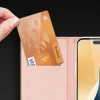 Dux Ducis Skin Pro fliptok iPhone 16-hoz kártyatartóval - rózsaszín tok thumbnail