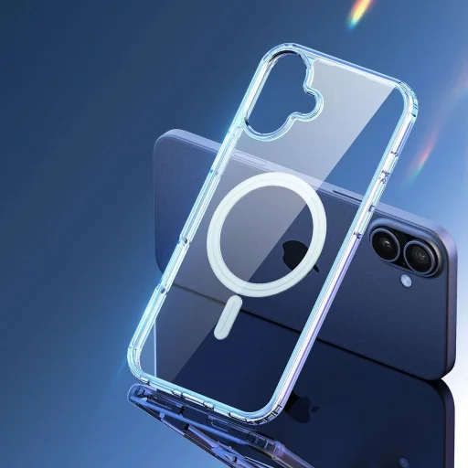 Dux Ducis Clin Mag tok MagSafe kompatibilitással iPhone 16-hoz - átlátszó - 11
