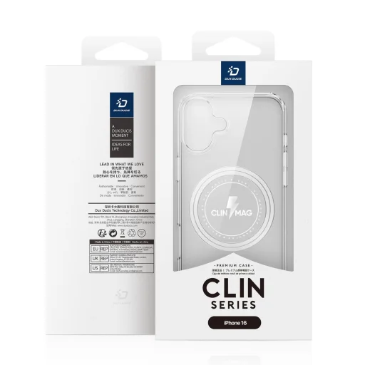 Dux Ducis Clin Mag tok MagSafe kompatibilitással iPhone 16-hoz - átlátszó - 4