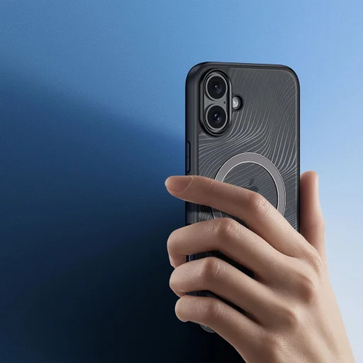 Dux Ducis Aimo Mag tok MagSafe-kel iPhone 16 - fekete - 5