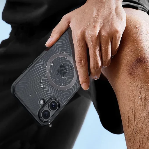 Dux Ducis Aimo Mag tok MagSafe-kel iPhone 16 - fekete - 7