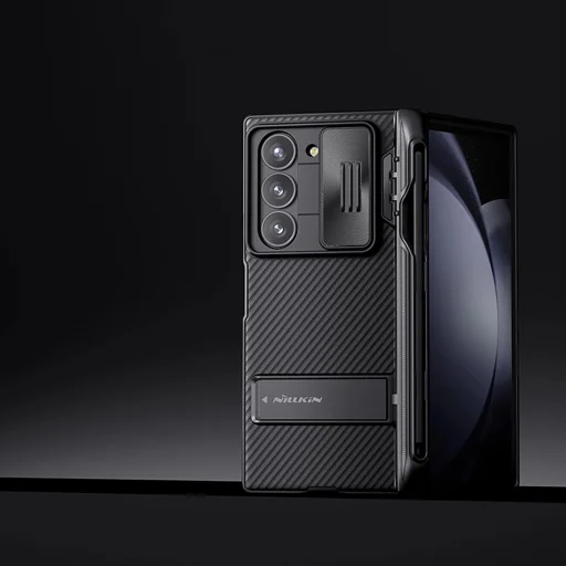 Nillkin CamShield Fold tok Samsung Galaxy Z Fold 6 5G-hez Stylus tartóval - Fekete - 7