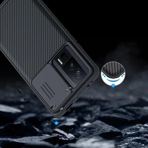 Nillkin CamShield Pro tok Xiaomi Redmi K60 / K60 Pro / Poco F5 Pro - Fekete - 11