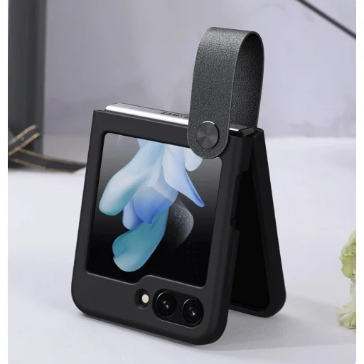 Nillkin Flex Flip tok charm-mal és állvánnyal Samsung Galaxy Z Flip 5-hez - Barackszín - 14