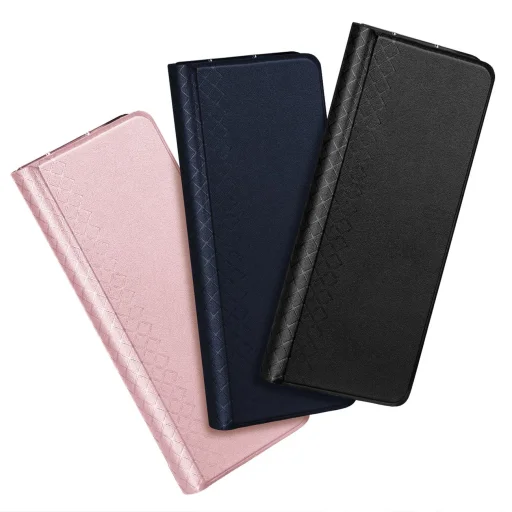 Samsung Galaxy Z Fold5 5G Dux Ducis Bril Wallet Flip Leather tok - Pink - 3