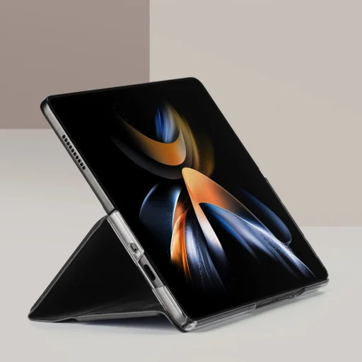 Bőr Flip és Pénztárca Tok Samsung Galaxy Z Fold5 5G Dux Ducis Bril - Fekete - 7