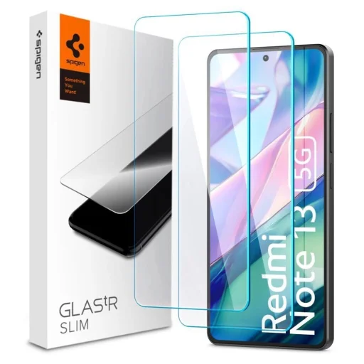 Spigen Glas.tR Slim edzett üveg Xiaomi Redmi Note 13 5G - 2 db üvegfólia - 1