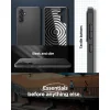  Samsung Galaxy M55 5G Matt Fekete Spigen Essential SandBlast tok thumbnail