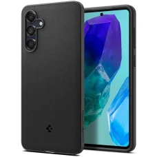 Puzdro Spigen Essential SandBlast pre Samsung Galaxy M55 5G, matné čierne